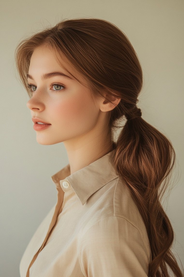 Sleek Low Ponytail