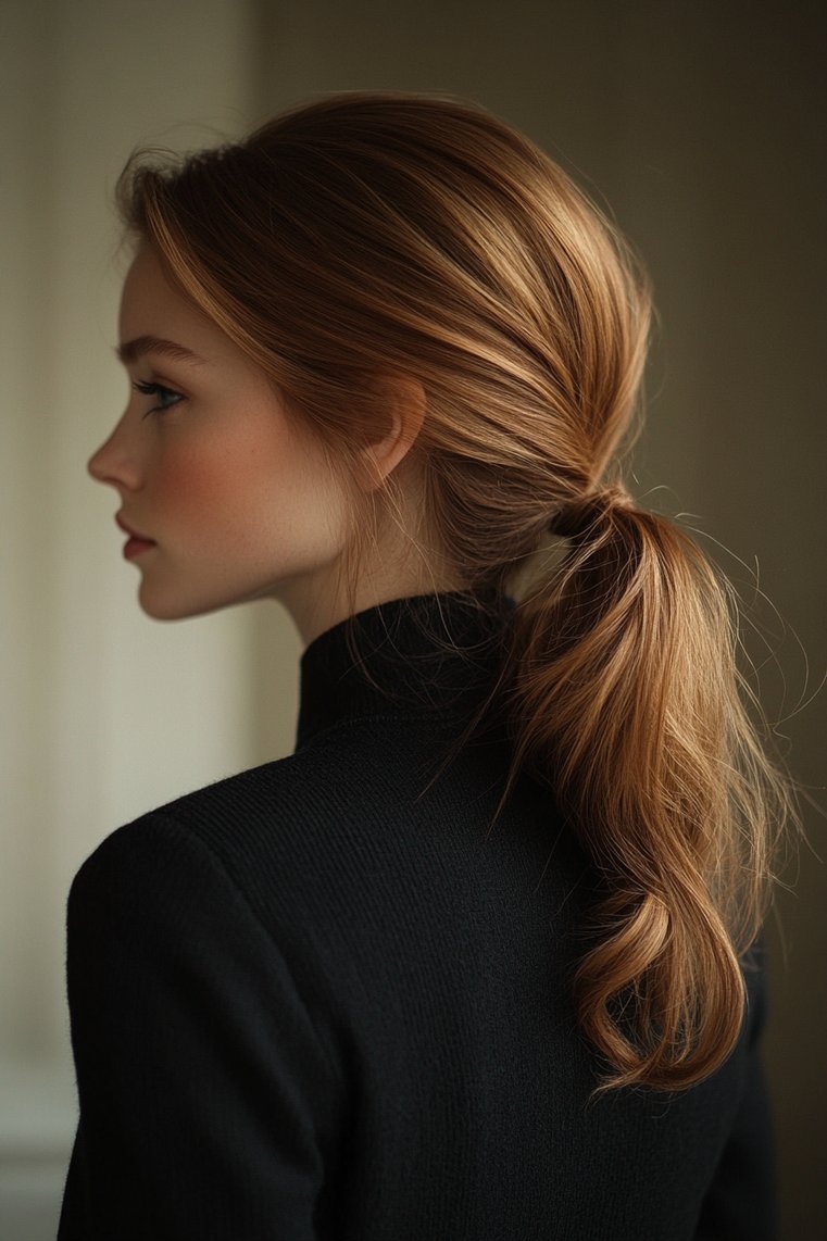 Sleek Low Ponytail