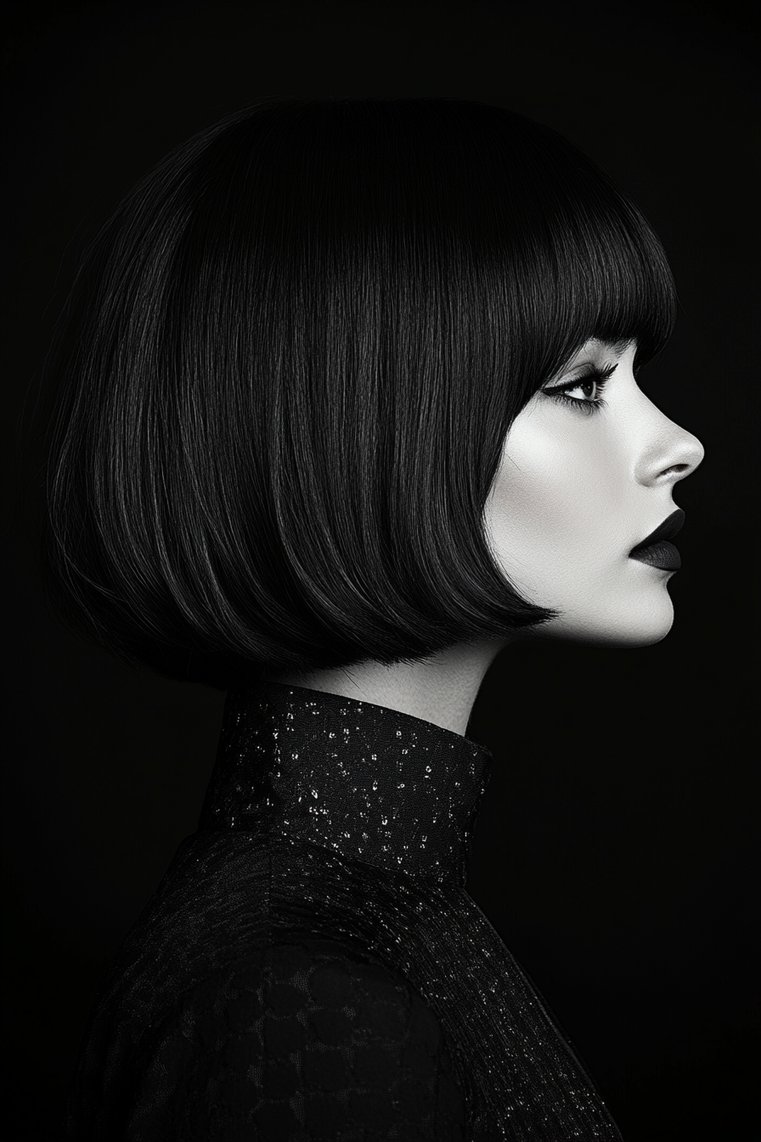 Sleek Straight Bixie Cut