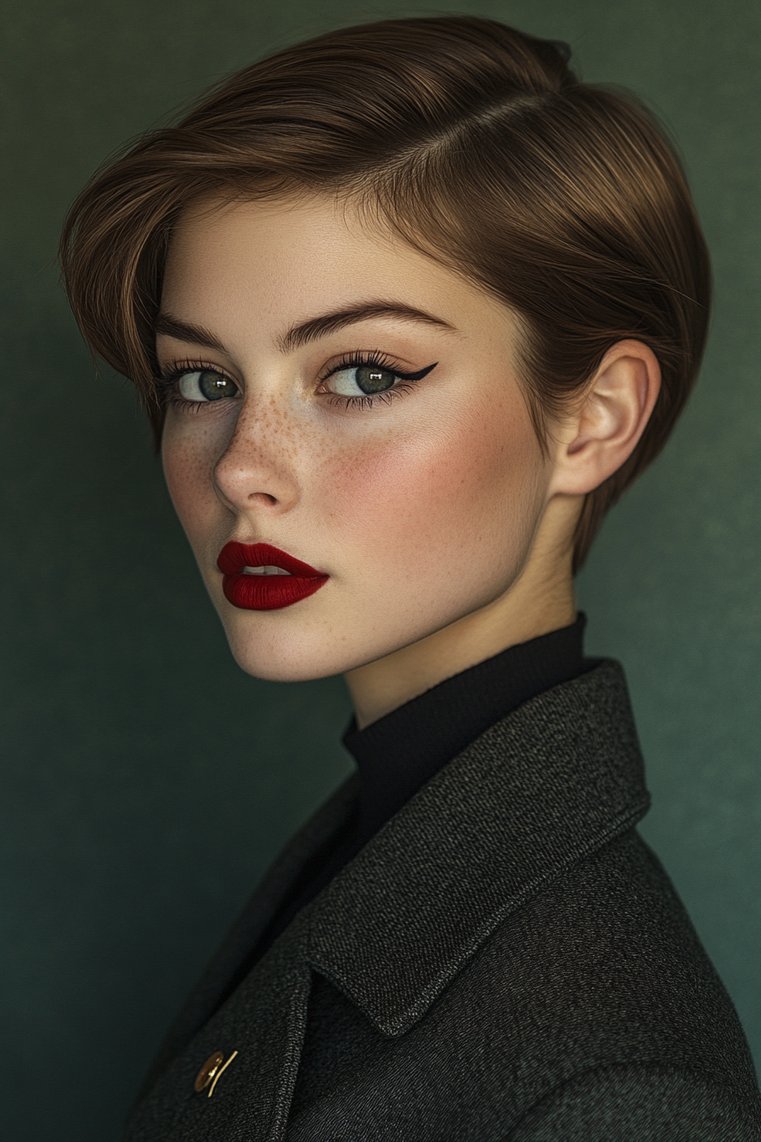 Slicked Back Boy Cut