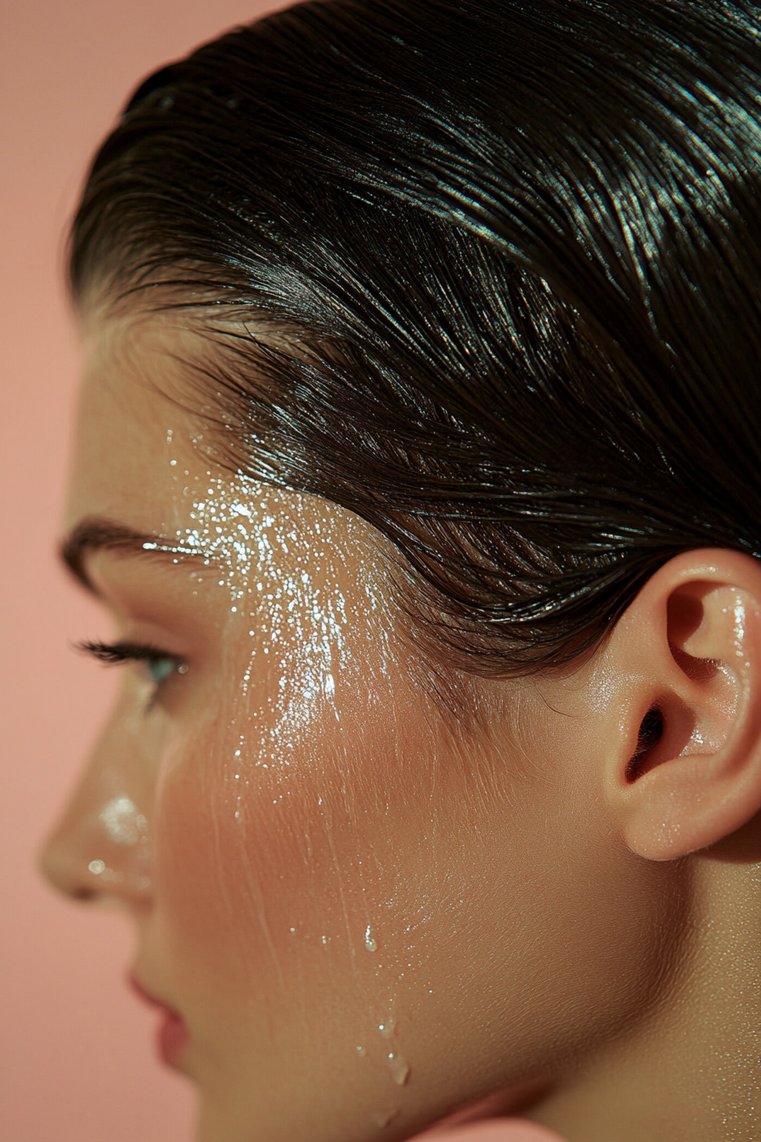 Slicked Back Wet Look