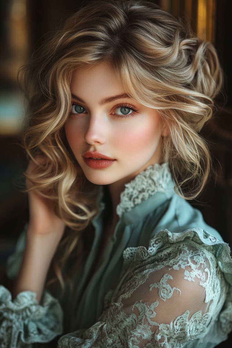 Smoky Blonde Highlights for Cool Skin