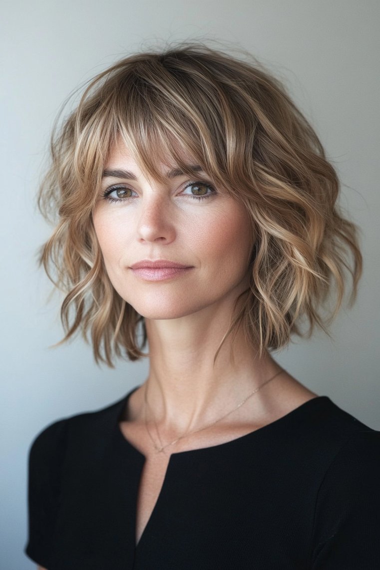 Soft, Blended Bangs on Bob