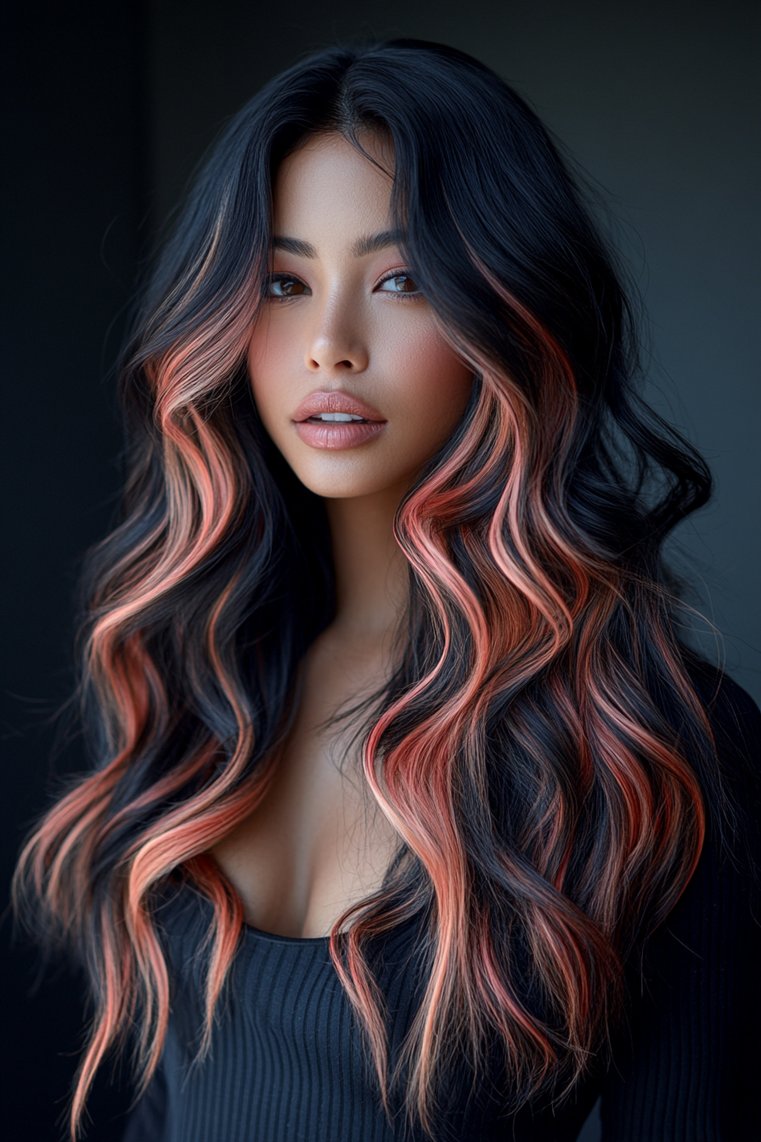 Soft Coral Highlights for a Fresh Vibe