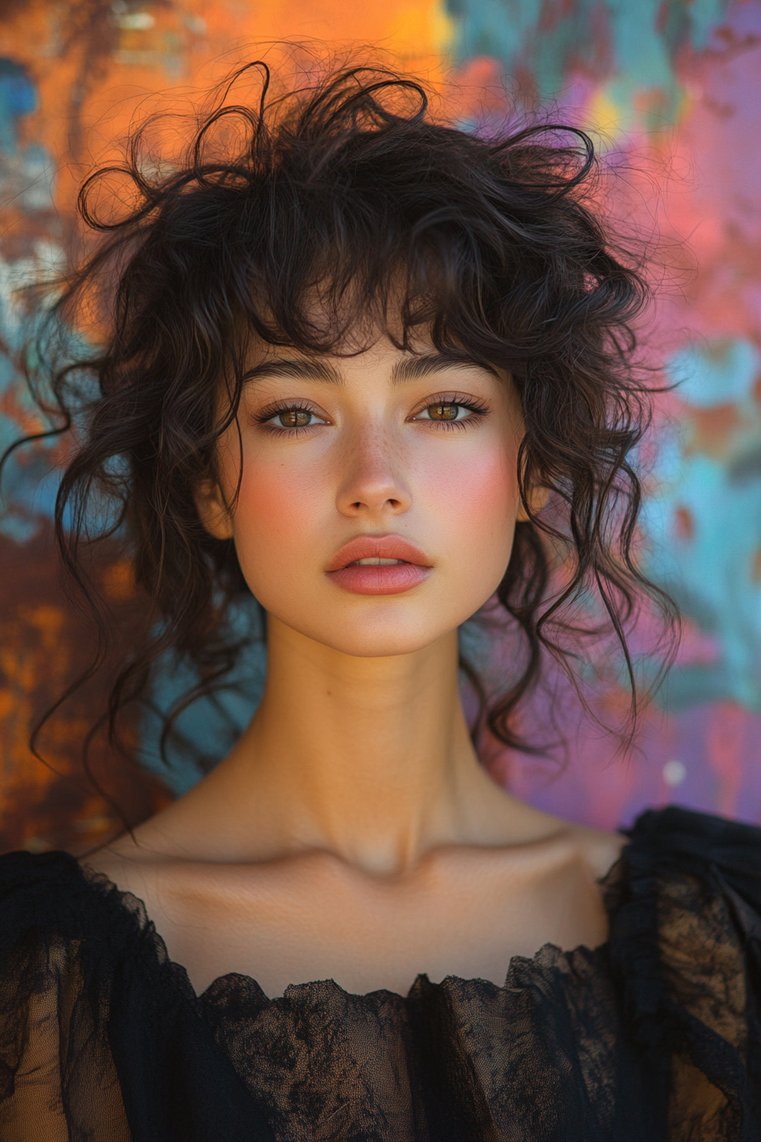 Soft Curls With Fringes