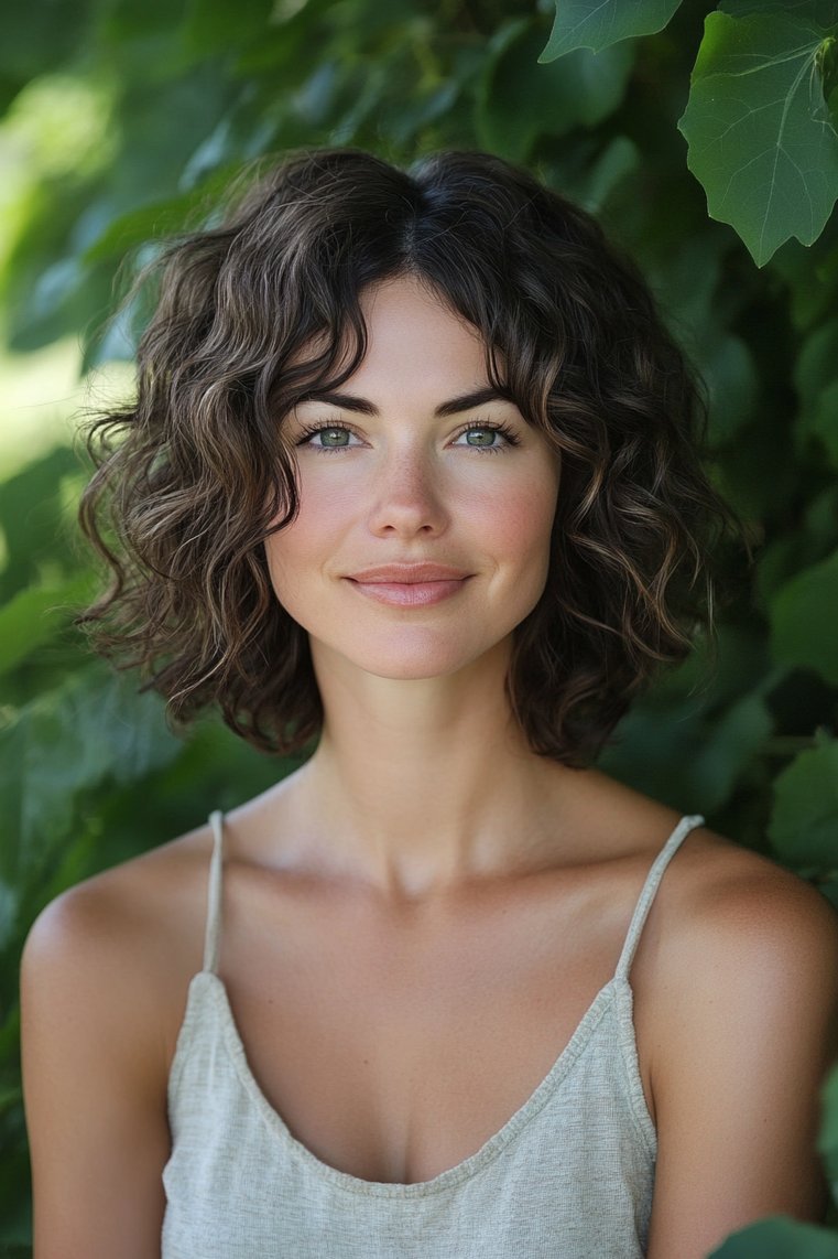 Soft Curly Bob