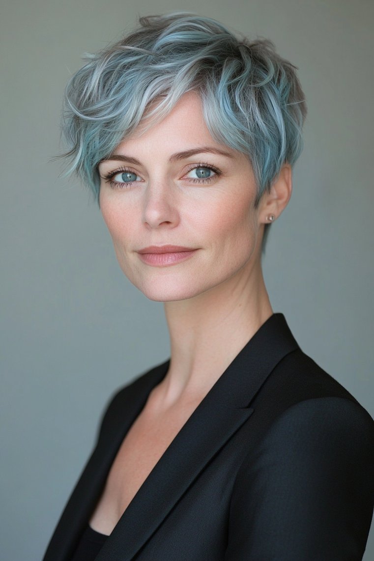 Soft Grey and Blue Mix