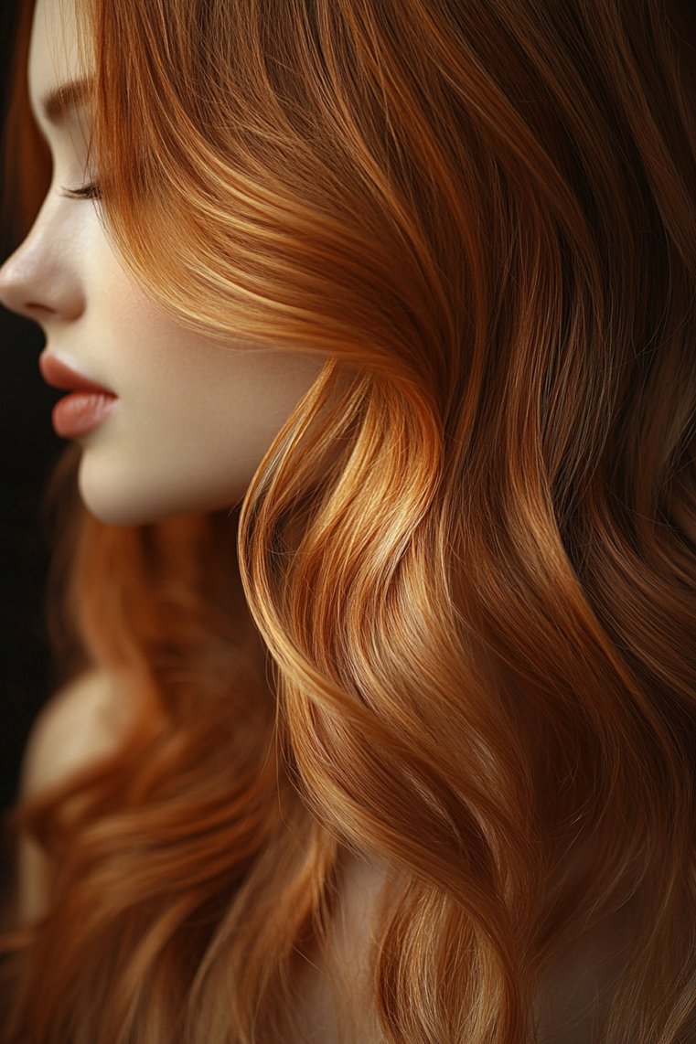 Soft Light Brown With Copper Tones
