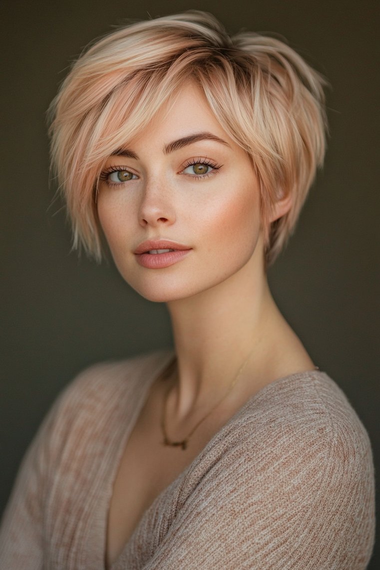 Soft Peach Highlights