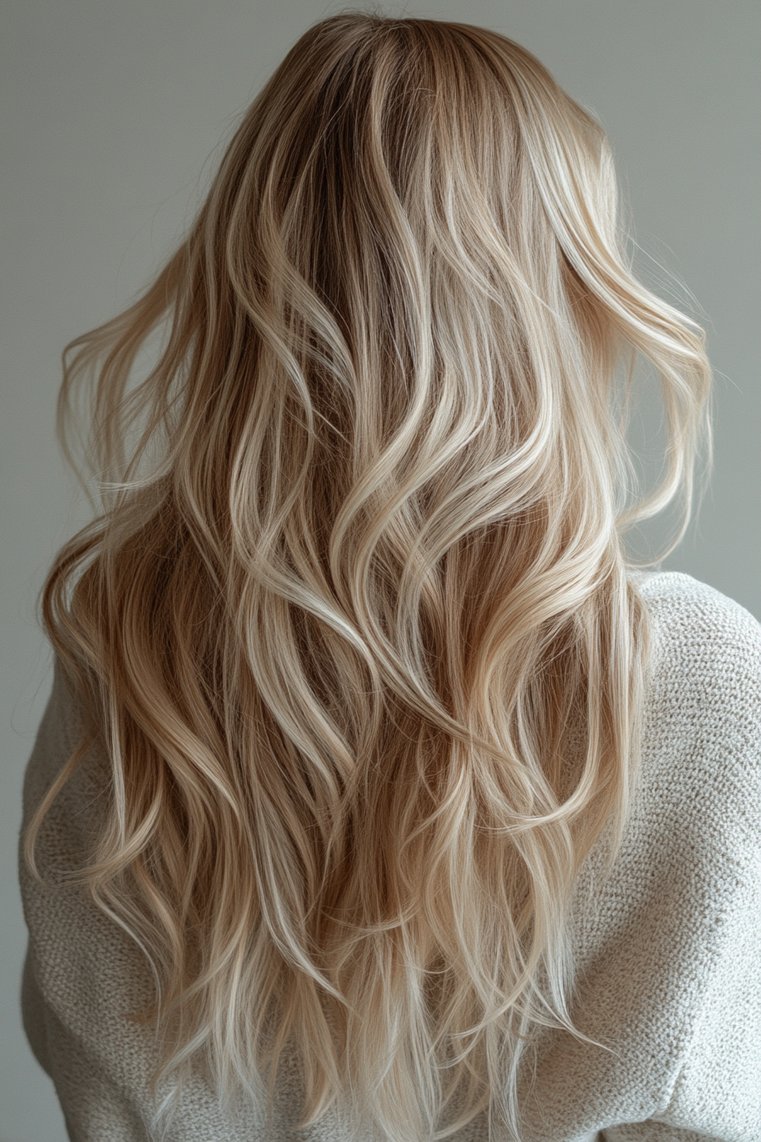 Soft Pearl Blonde Highlights for Fair Skin
