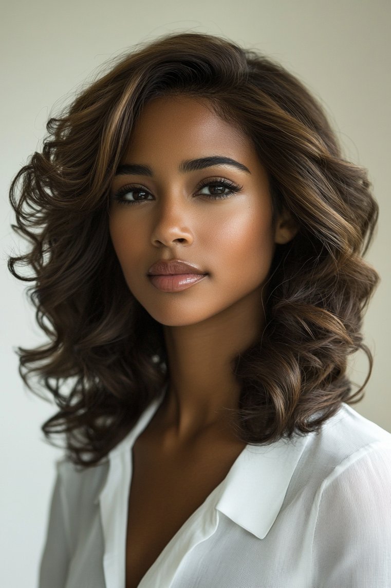 Soft Waves With Face-Framing Layers