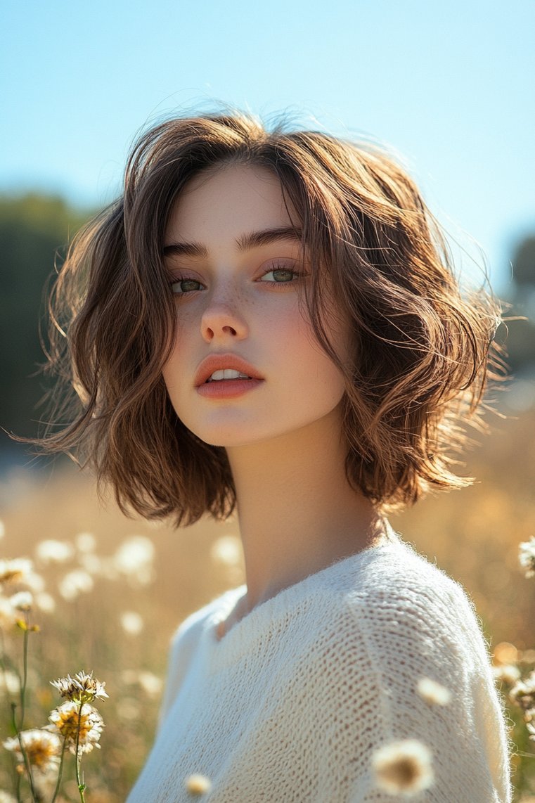 Softly Textured Butterfly Cut