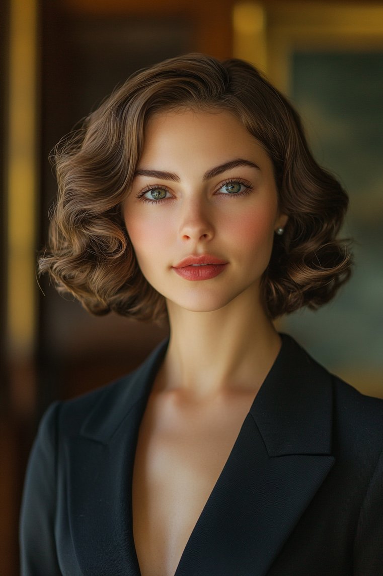 Sophisticated Finger Waves for Professional Settings
