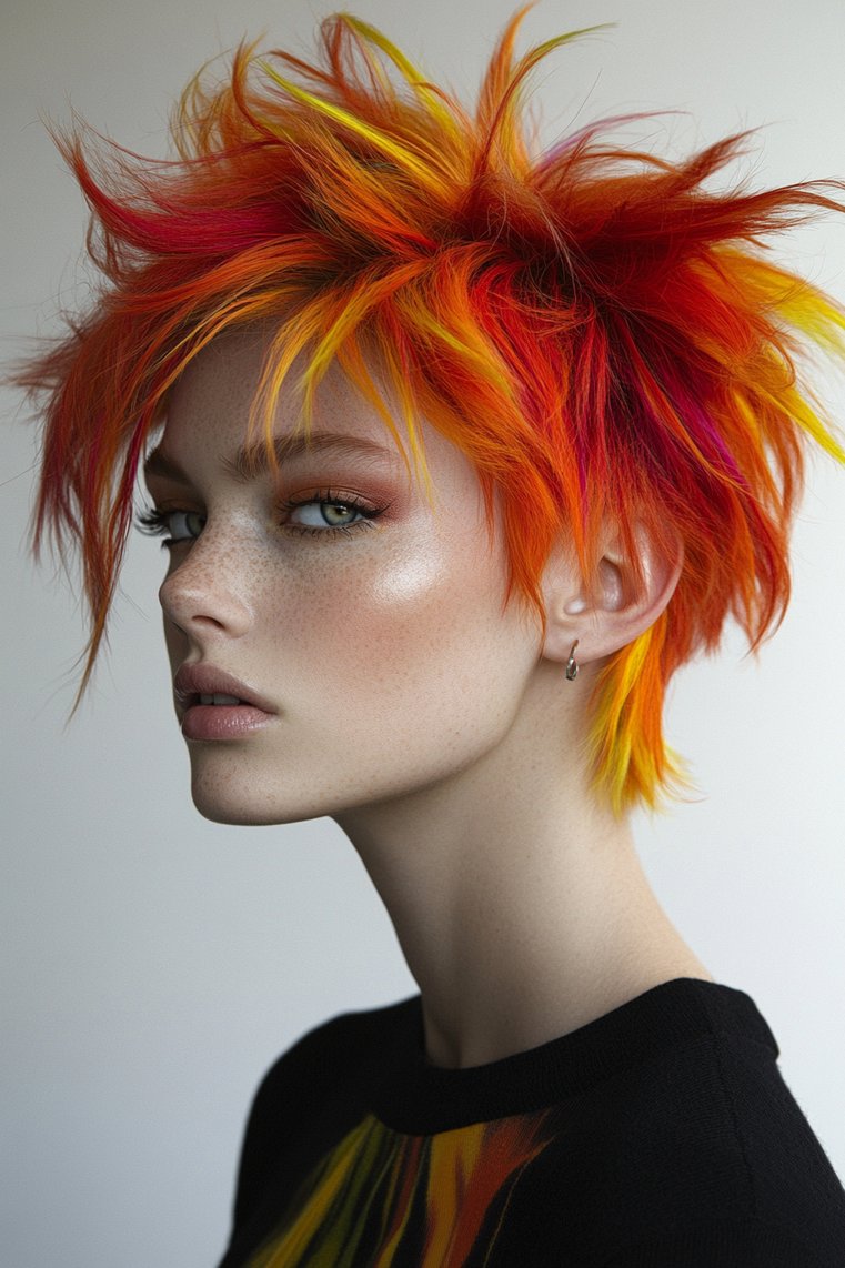 Spiky Hair With Undercut