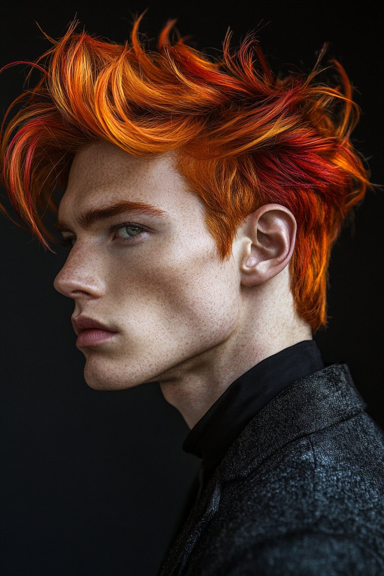 Spiky Hair With a Side Shave
