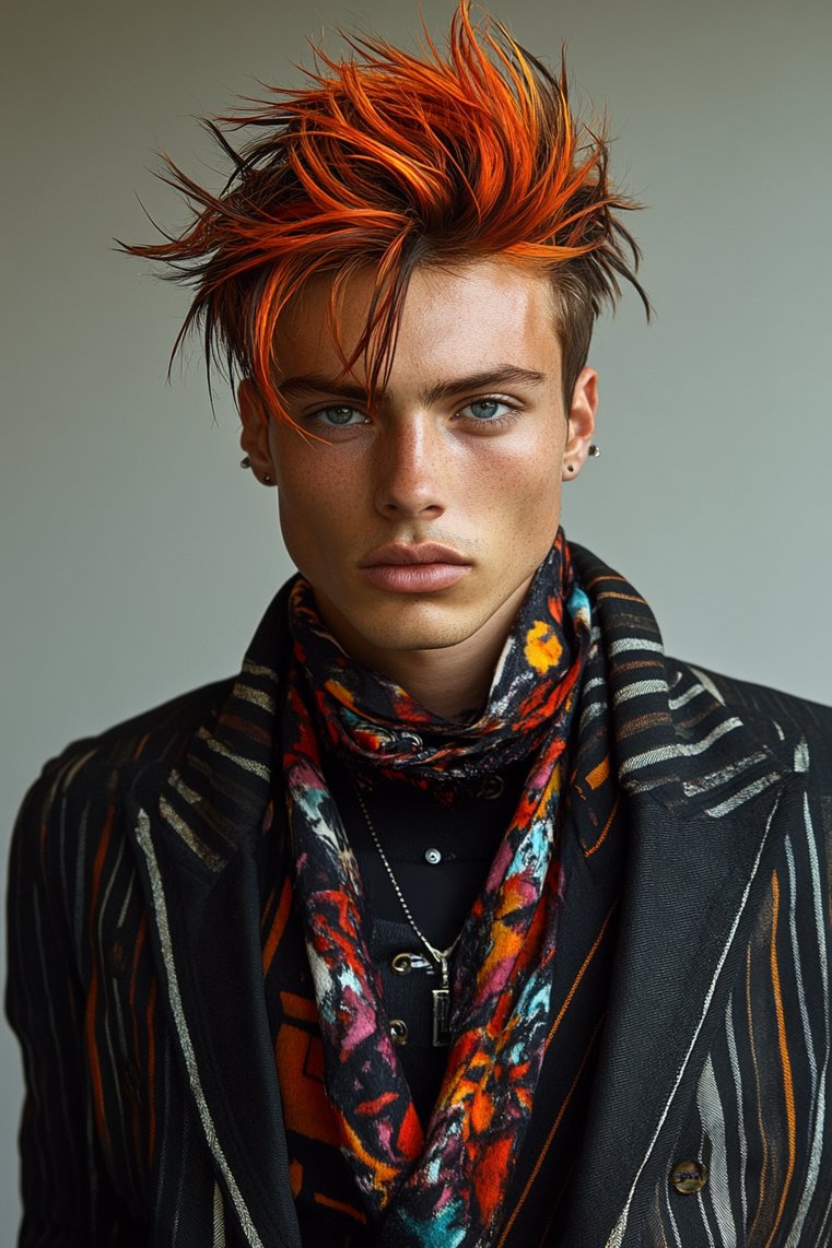 Spiky Hair With a Tapered Cut