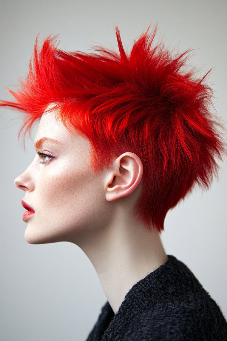 Spiky Red Pixie