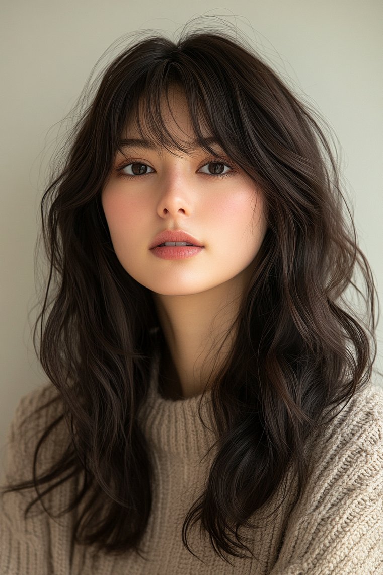 Straight Hair With Layered Ends