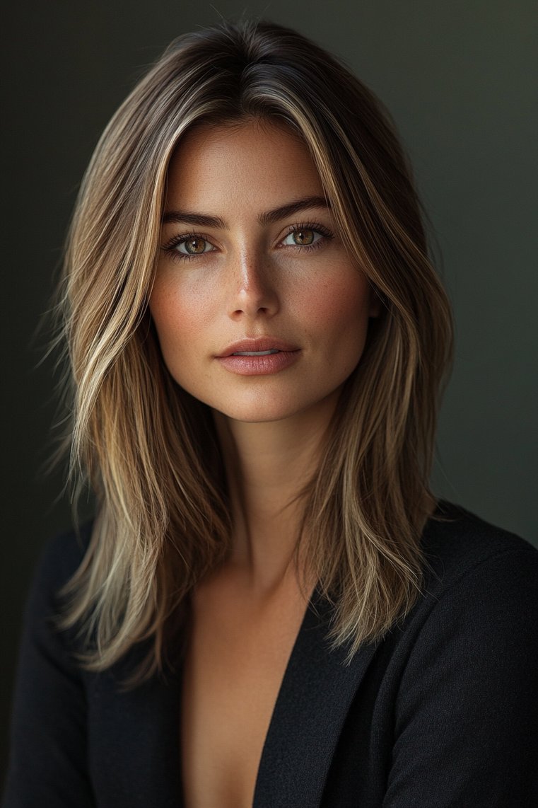 Straight With Subtle Highlights