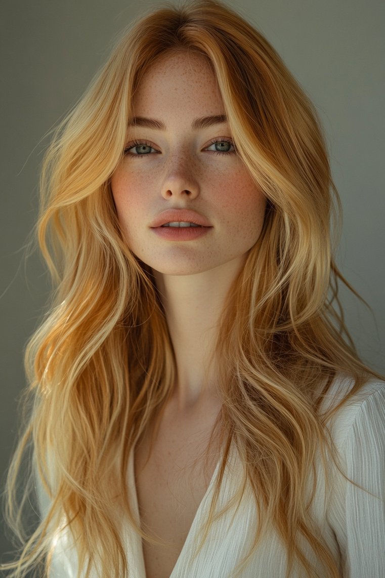 Strawberry Blonde With Ashy Undertones