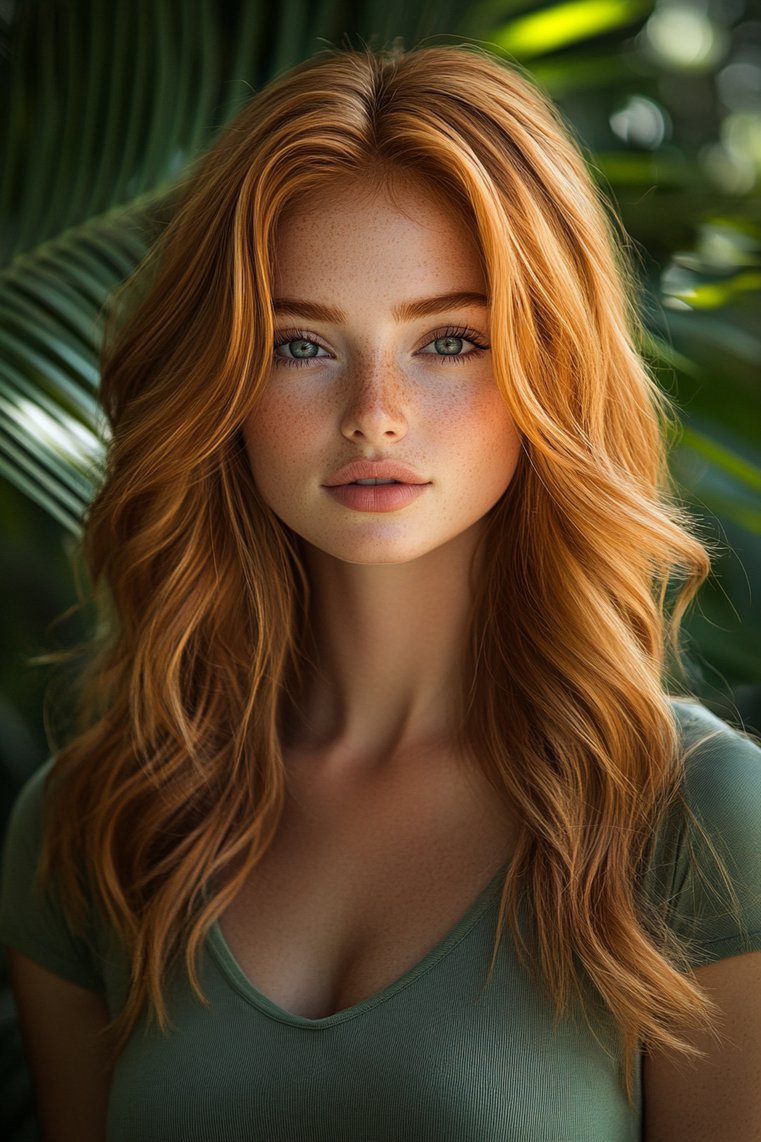 Strawberry Blonde With Light Brown Lowlights