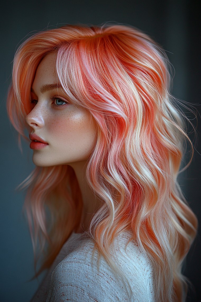 Strawberry Blonde With a Pop of Pink