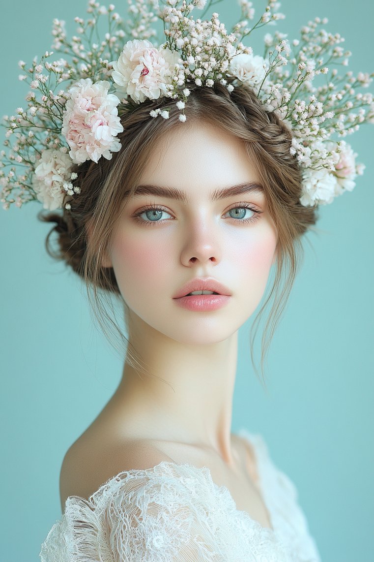 Stylish Braided Crown on Short Hair