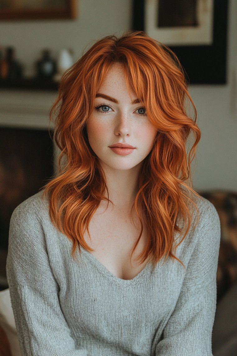 Subtle Copper Balayage