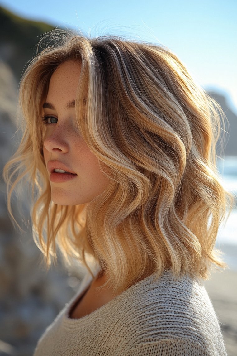 Sun-Kissed Balayage for a Beachy Vibe