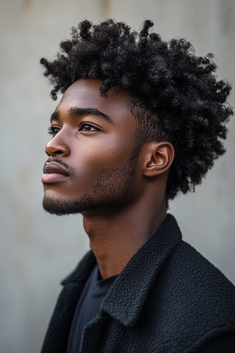 Tapered Afro Fade
