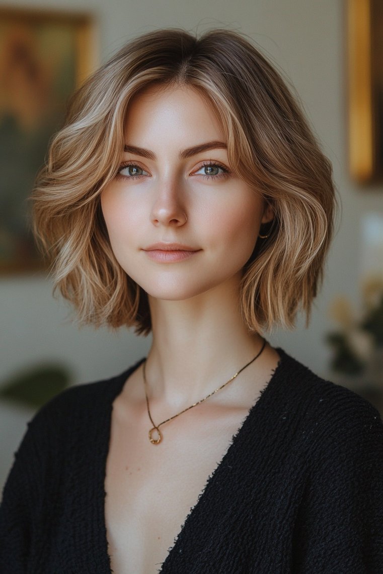 Tapered Bob With Face-Framing Layers