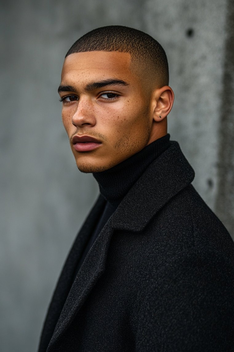 Temple Fade Buzz Cut