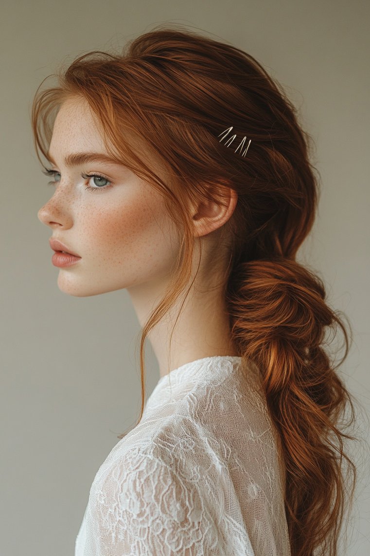 Textured Low Ponytail