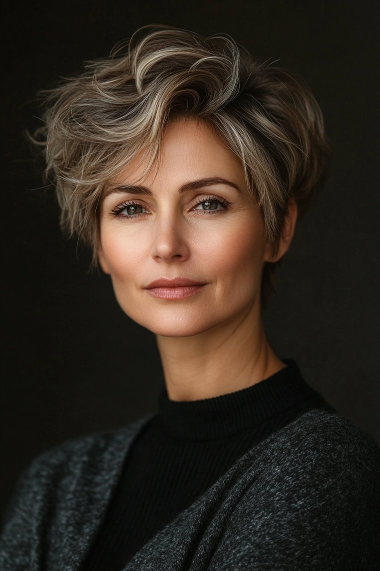Textured Pixie With Undercut