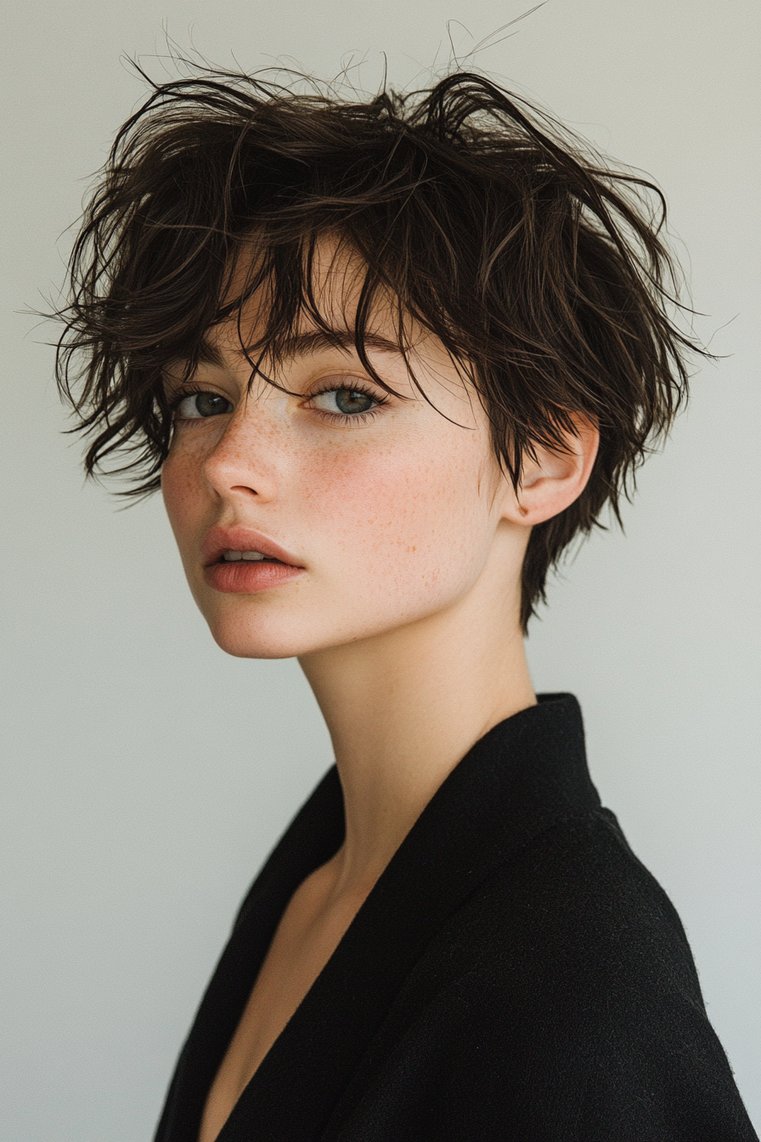 Textured Pixie With an Undercut