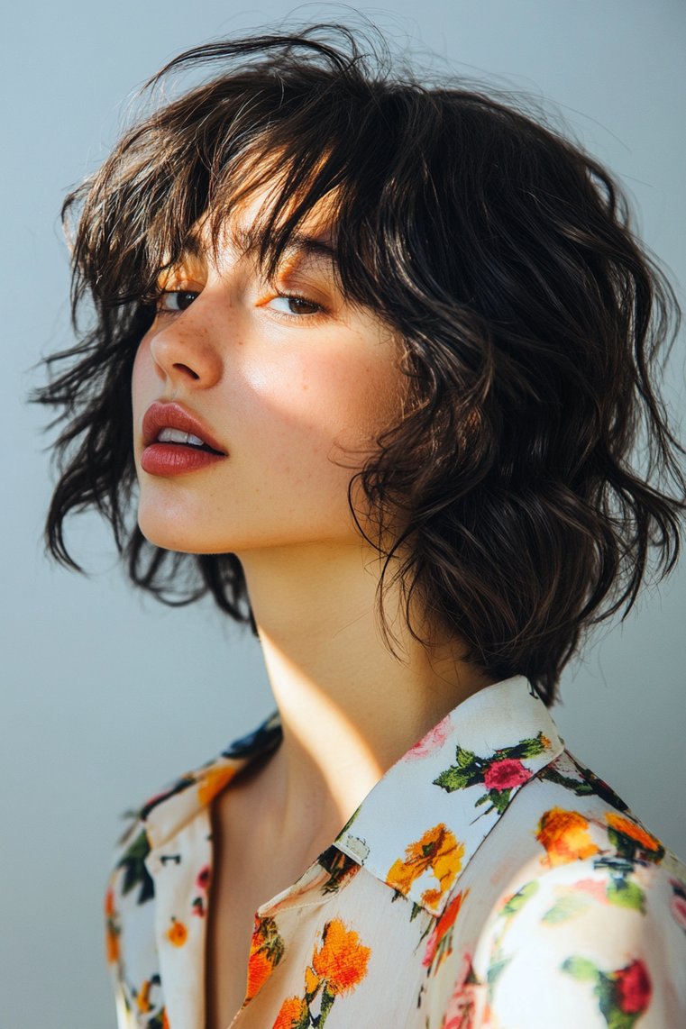 Textured Shag With Razor Cut