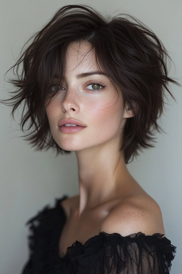 Textured Shag With Razor Cut