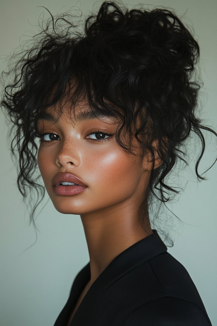 Tousled Curly Ponytail