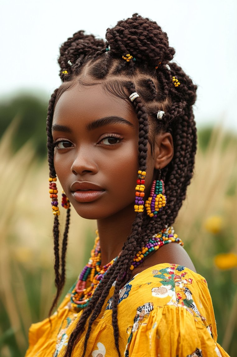 Twisted Fulani Braids
