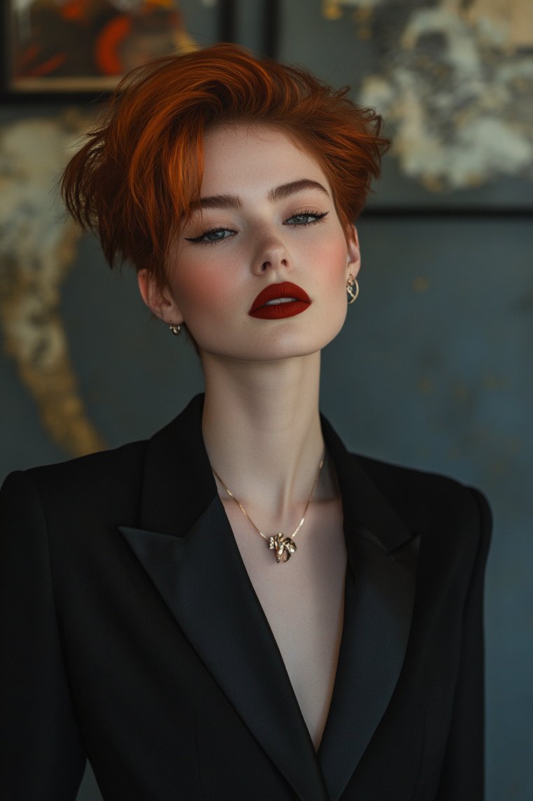 Undercut With a Deep Side Part