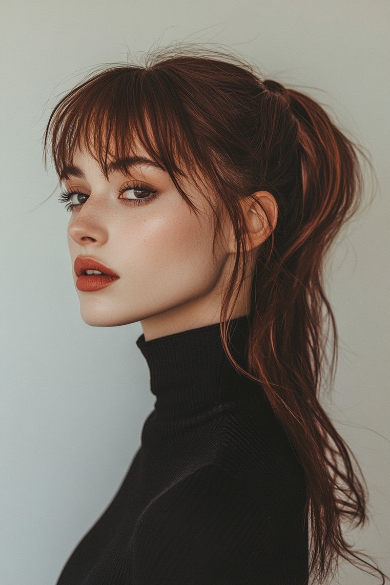Undercut With a Side Ponytail