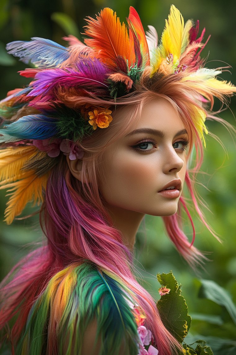 Vibrant Butterfly Cut