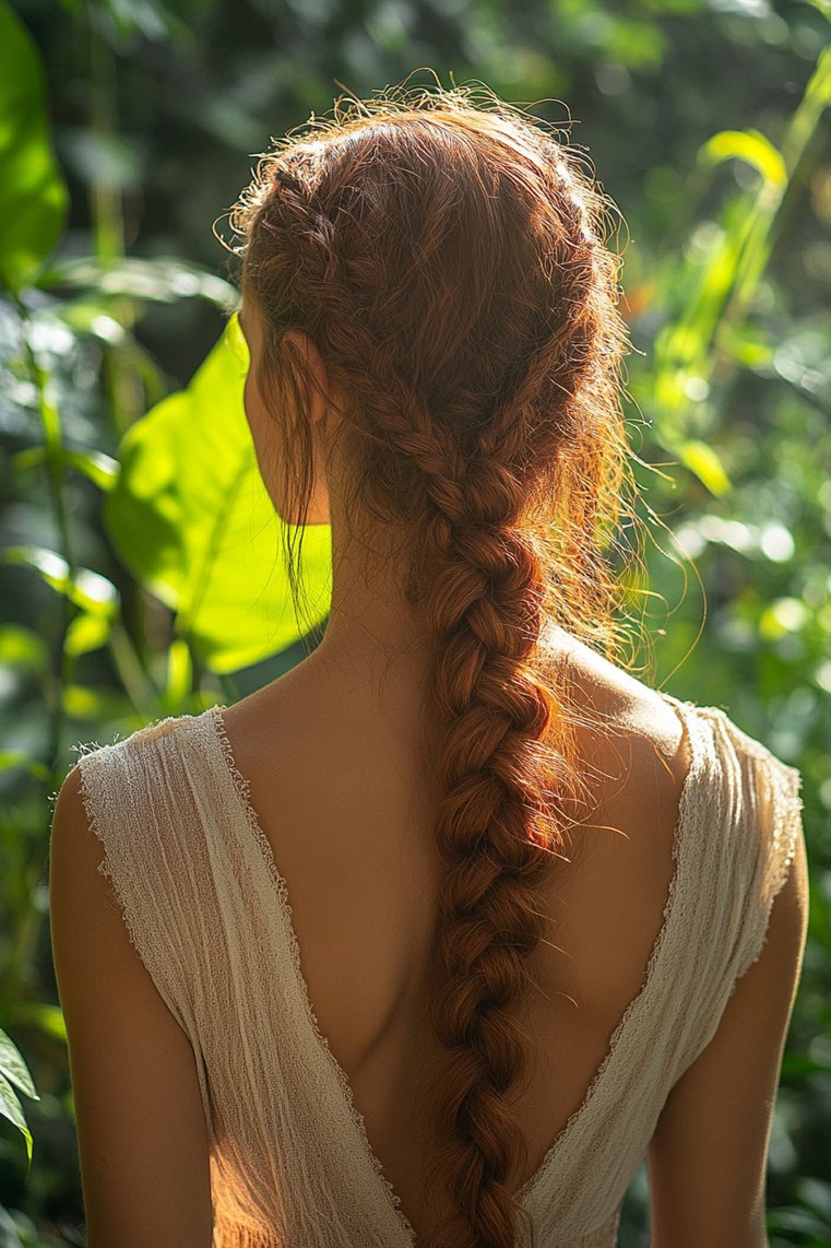 Vibrant Copper Braids