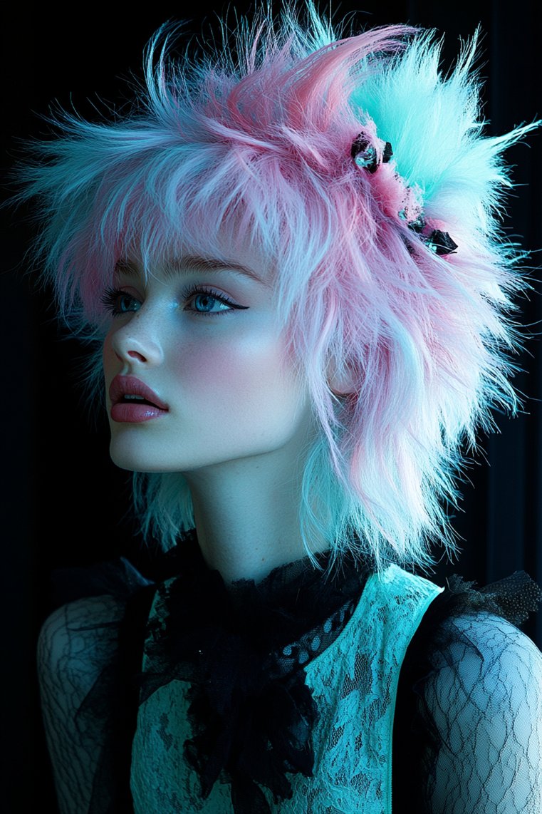 Vibrant Pastel Spikes