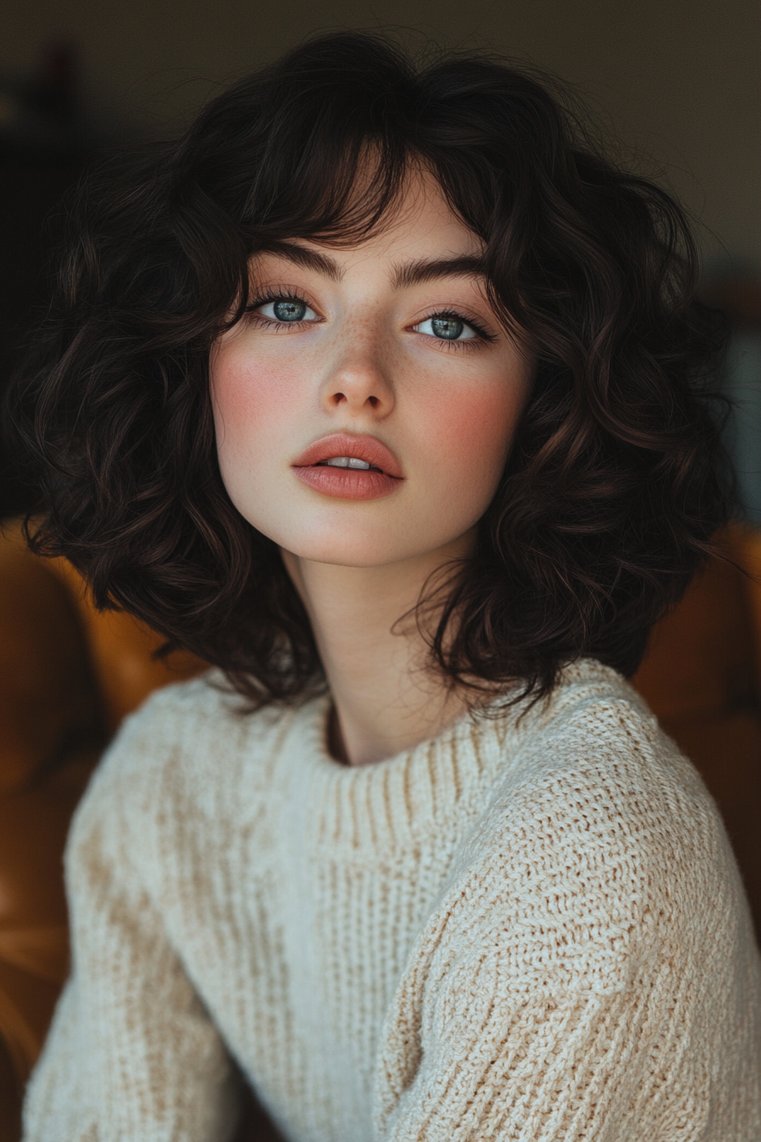 Vintage-Inspired Curly Cut