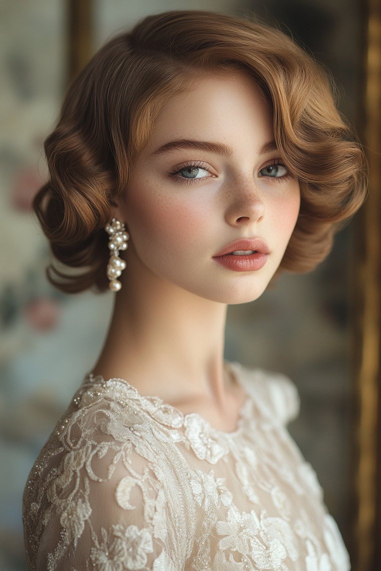 Vintage-Inspired Short Finger Waves