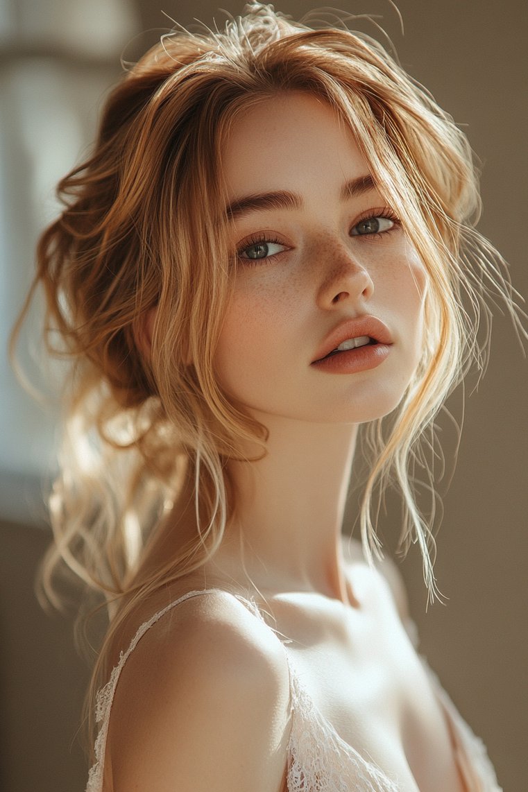 Warm Blonde Highlights for Fair Skin