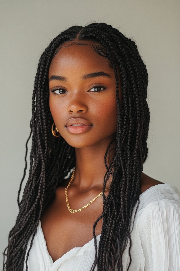 Wavy Box Braids