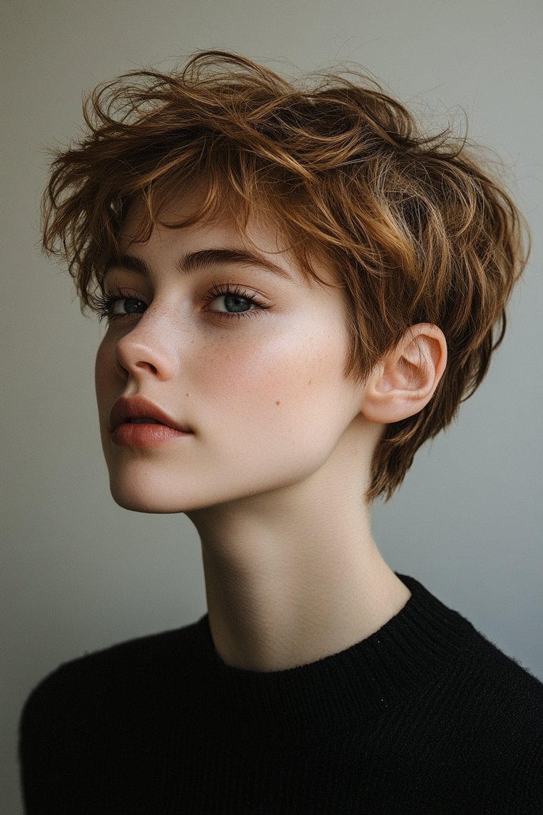 Wavy Pixie Cut
