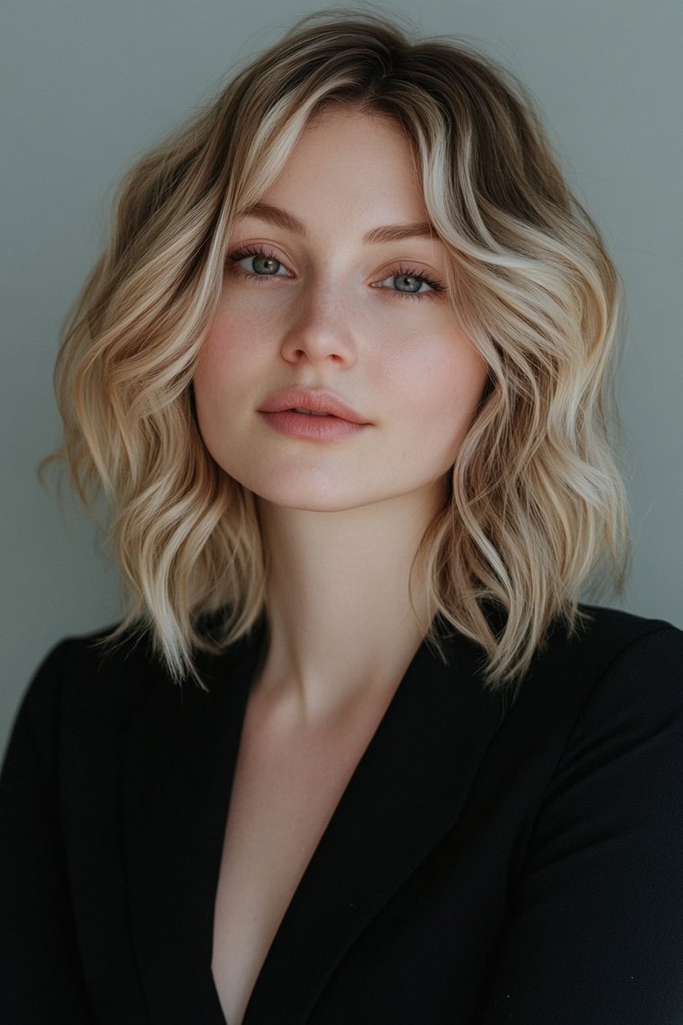 Wavy Shaggy Bob